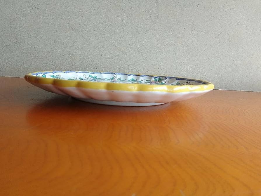 Amazon.co.jp: 大皿 プエブラ D PUEBLA MEXICO 飾り皿 花柄